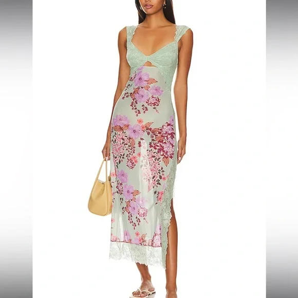 suddenly fine maxi slip dress Sage  Prism Boutique on styling Free People Women's Suddenly Fine